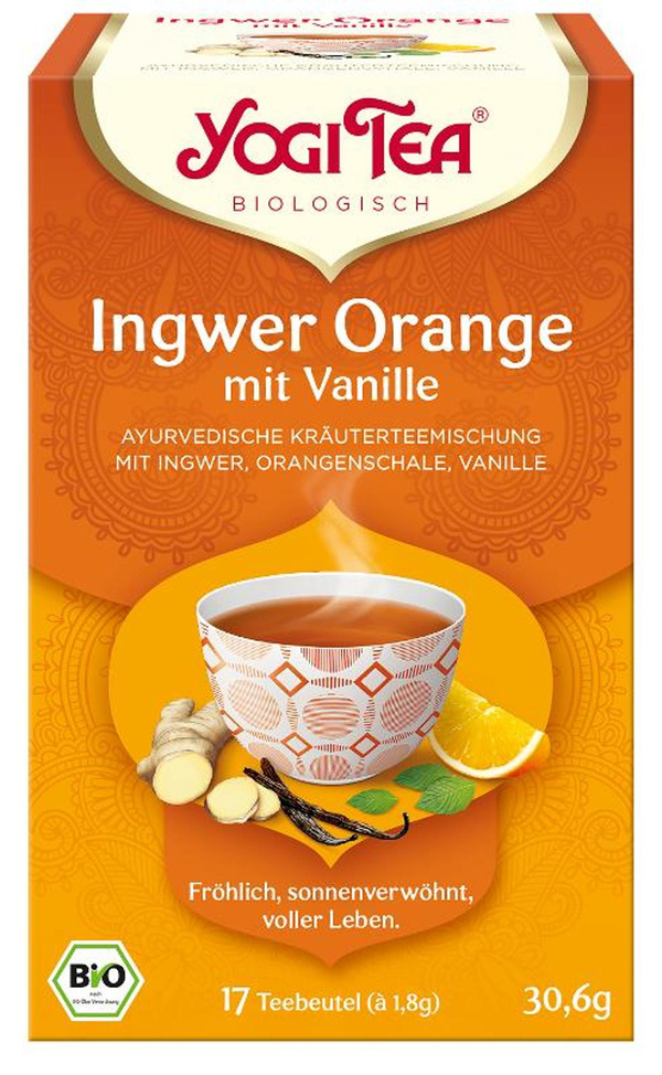 Produktfoto zu Tee, Yogi Tea© Ingwer Orange