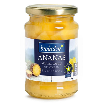 Produktfoto zu Ananasstücke, 370 ml