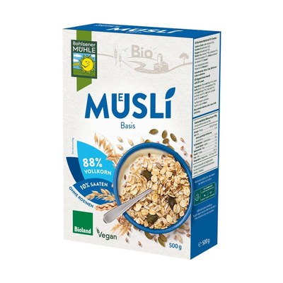Produktfoto zu Basis Müsli Saaten, 500g
