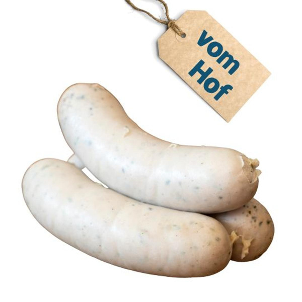 Produktfoto zu Bayerische Weißwurst vom Kalb, 4 Würstchen. - frisch!