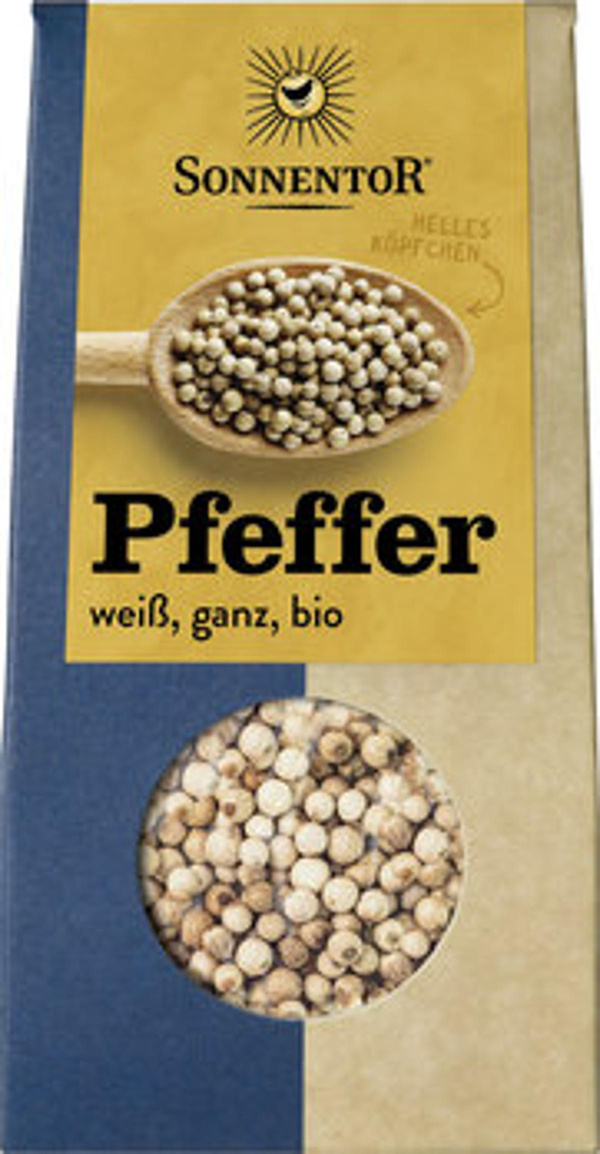 Produktfoto zu Gewürz, Pfeffer weiß ganz,