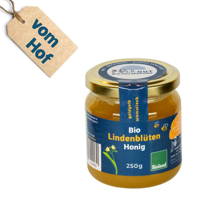 Produktfoto zu Lindenblütenhonig, 250g, vom Hof
