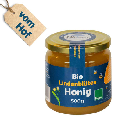 Produktfoto zu Lindenblütenhonig, 500g, vom Hof