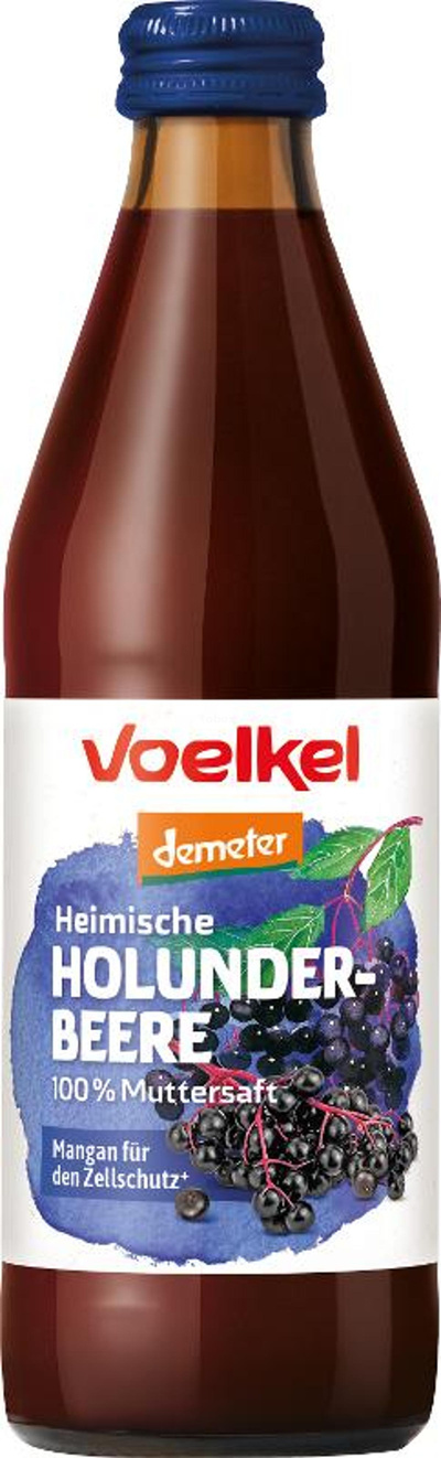 Produktfoto zu heimischer Holunderbeer Saft 0,33l