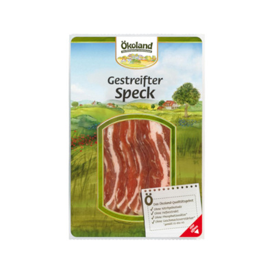 Produktfoto zu Gestreifter Speck, geschnitten