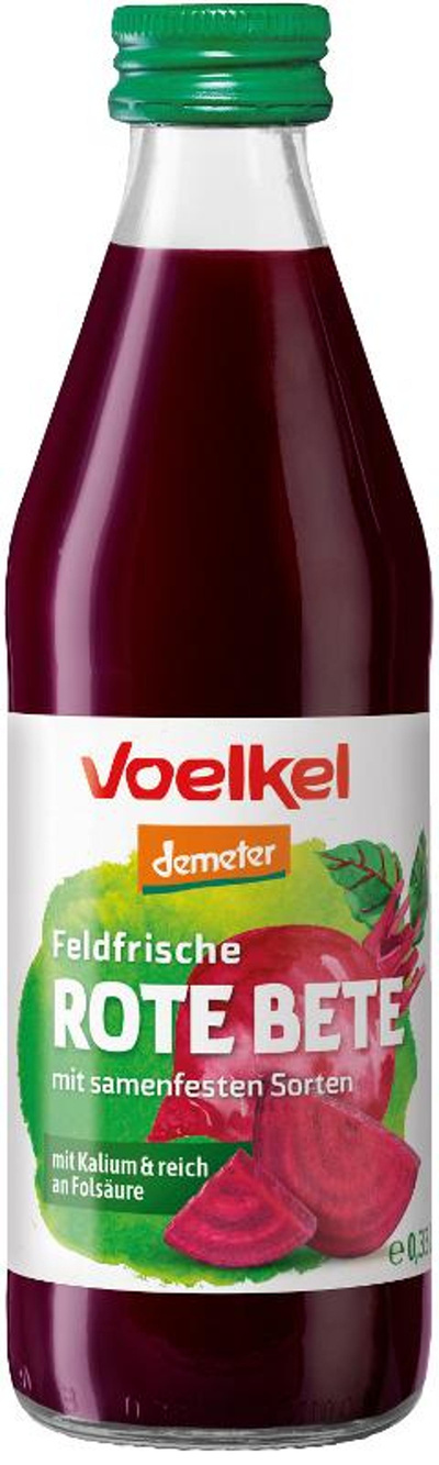 Produktfoto zu Rote Bete Saft feldfrisch, 033 l
