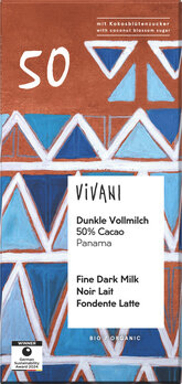 Produktfoto zu Dunkle Vollmilch 50% Cacao