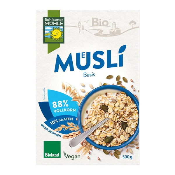 Produktfoto zu Basis Müsli Saaten, 500g