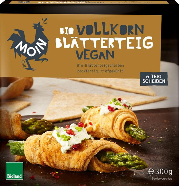Produktfoto zu Blätterteig Vollkornmehl 300g, vegan