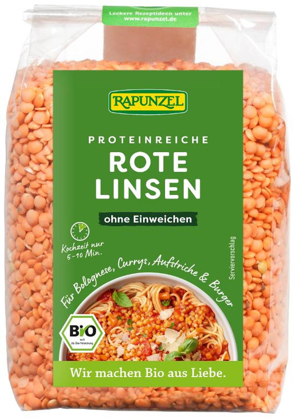 Produktfoto zu Linsen, rot, 500g