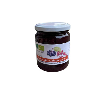 Produktfoto zu Fruchtaufstrich Aronia - Rote Johannisbeere