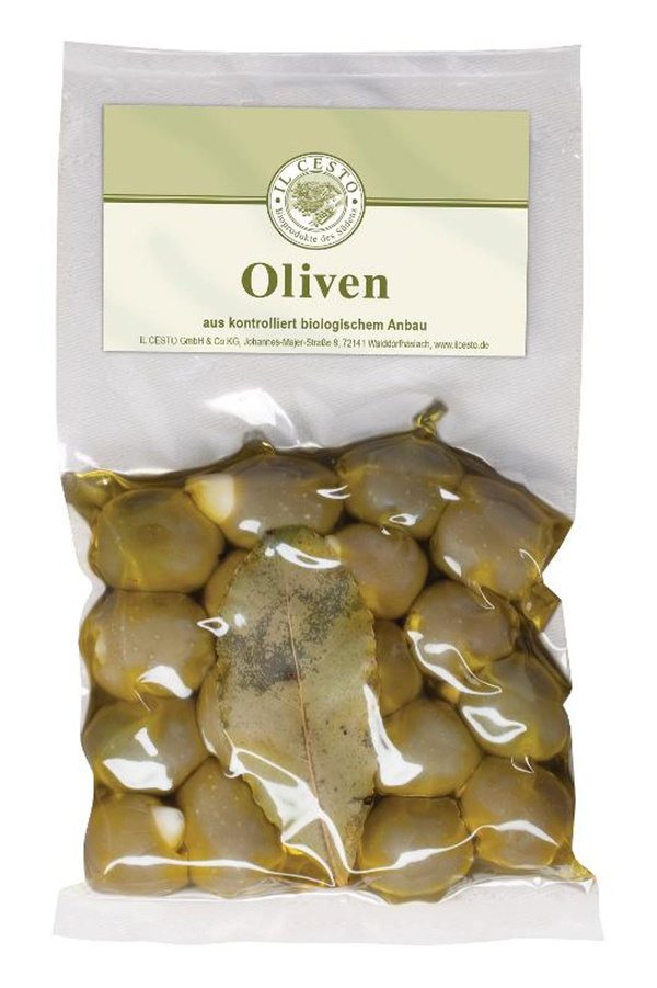 Produktfoto zu Griech. Oliven mit Knoblauch gefüllt