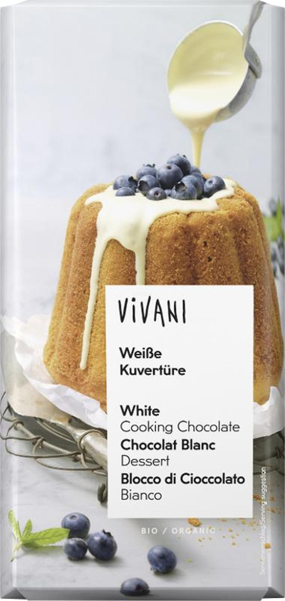 Produktfoto zu Weiße Kuvertüre, 150g