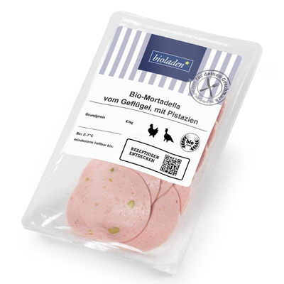 Produktfoto zu Geflügel Mortadella Pistazie 80g