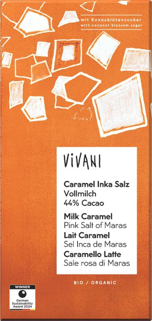 Produktfoto zu Schokolade Caramel Inka Salz