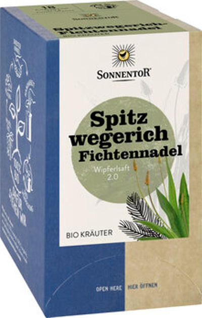Produktfoto zu Spitzwegerich Fichtennadel Tee im Teebeutel