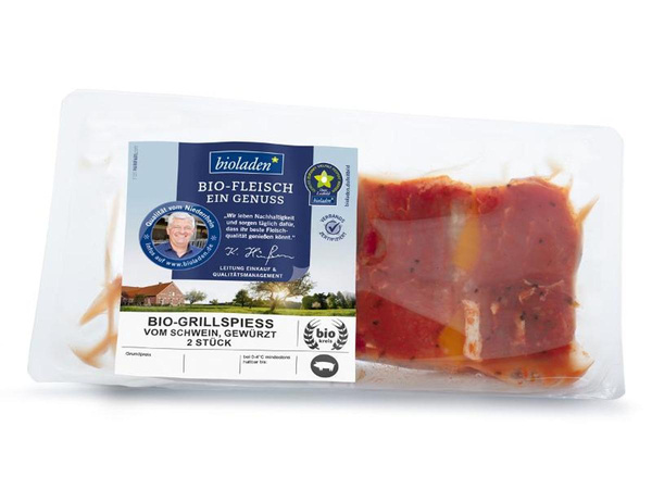 Produktfoto zu Grillspieße vom Schwein, gewürzt, 2 Stück