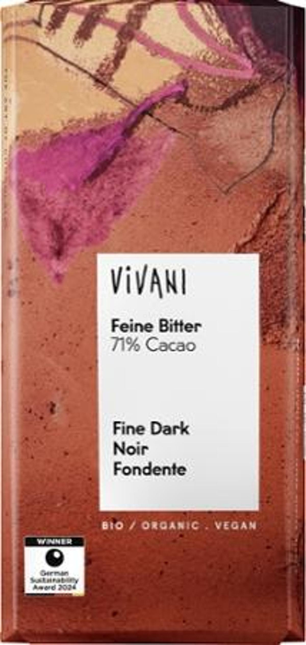 Produktfoto zu Schokolade, 71% Feine Bitter S