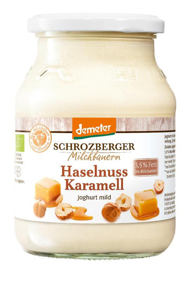 Produktfoto zu Haselnuss Karamell Joghurt 3,5 %