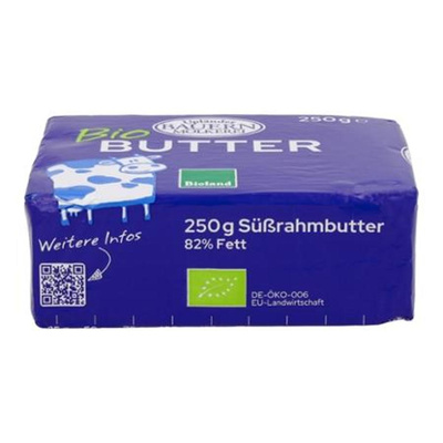 Produktfoto zu Butter, Süßrahm 250g UP