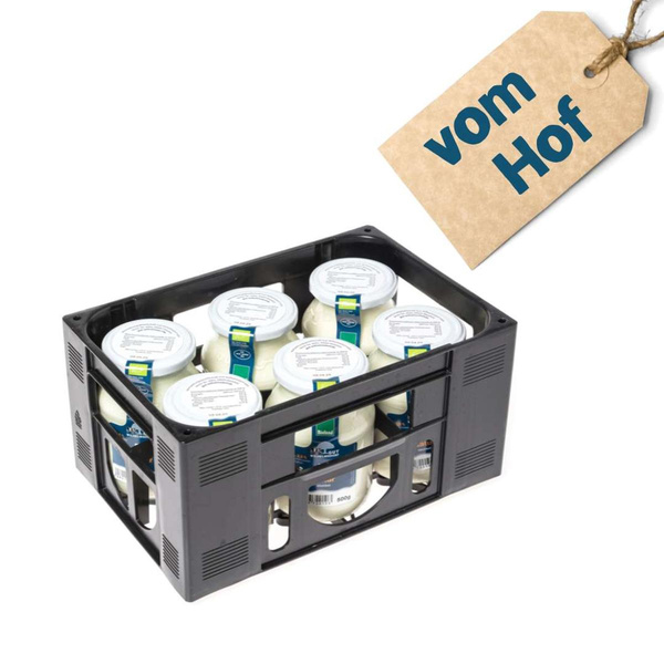 Produktfoto zu Bioland Joghurt Natur, 6x500g Träger, vom Hof