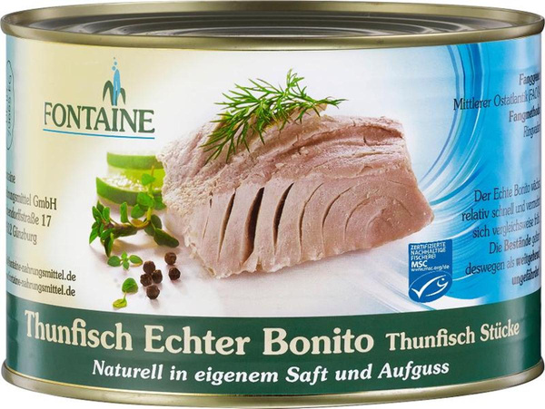 Produktfoto zu Thunfisch i.eig.Saft 1,705kg