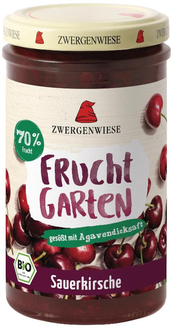 Produktfoto zu Fruchtgarten Sauerkirsch 225g