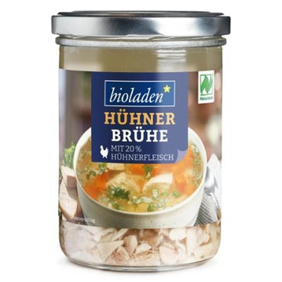 Produktfoto zu Hühnerbrühe mit Einlage, bioladen