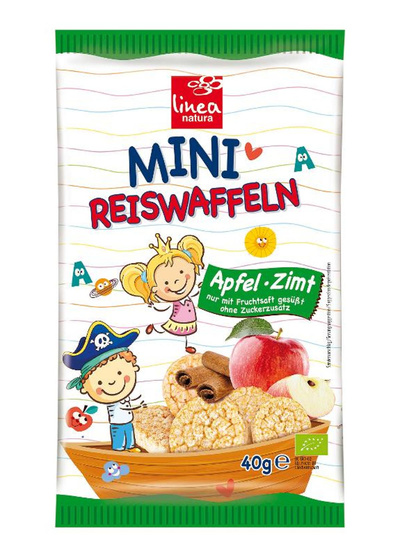 Produktfoto zu Mini Reiswaffel Apfel Zimt