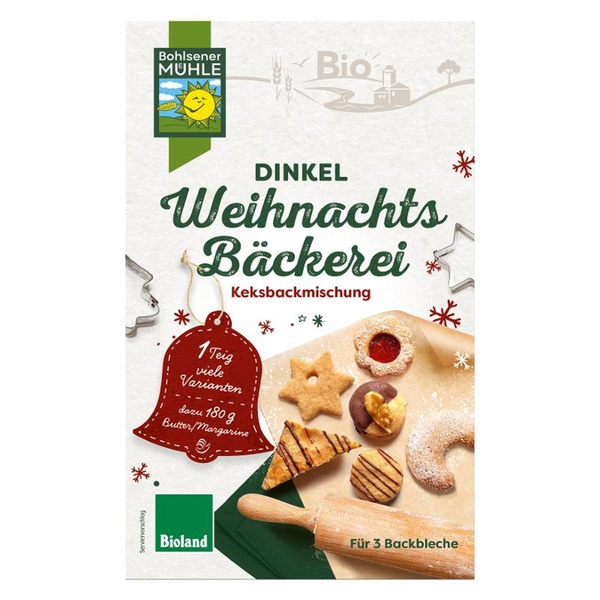 Produktfoto zu Dinkel Weihnachtsbäckerei