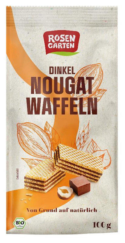 Produktfoto zu Dinkel Nougat Waffeln