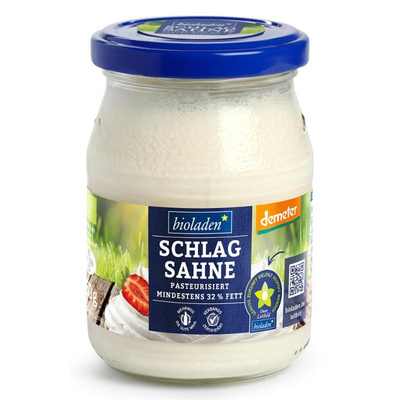 Produktfoto zu Schlagsahne 32 %, 250g-Glas