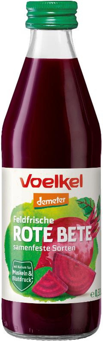 Produktfoto zu Rote Bete Saft feldfrisch, 033 l