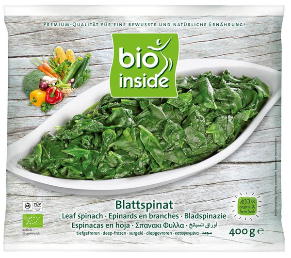 Produktfoto zu Blattspinat port. im Beutel 400g