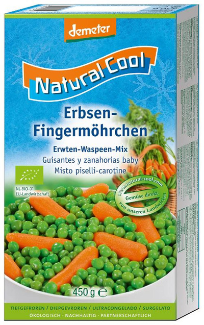Produktfoto zu Erbsen und Fingermöhrchen 450g