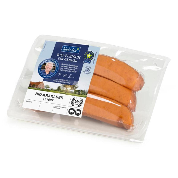 Produktfoto zu Krakauer Schwein_ Rind, 3 Stk