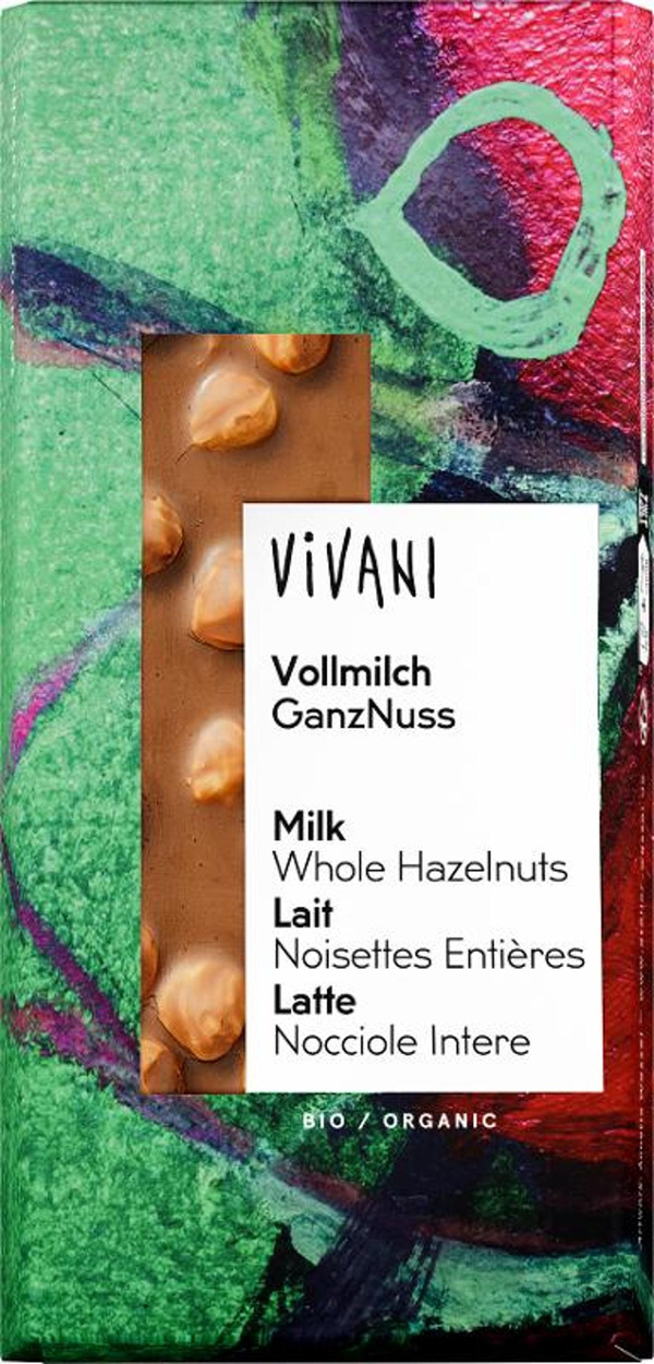 Produktfoto zu Schokolade Vollmilch ganze Nuss