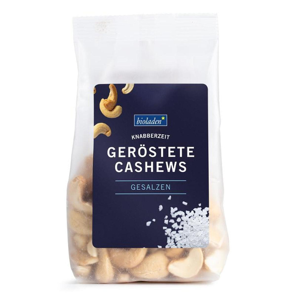 Produktfoto zu Cashews geröstet u. gesalzen 150g bioladen