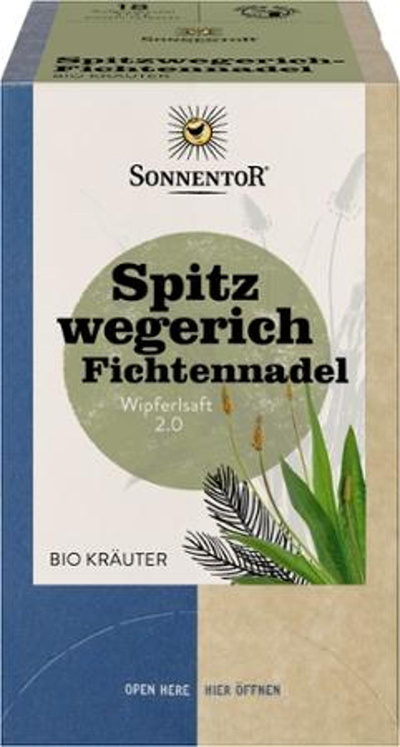 Produktfoto zu Spitzwegerich Fichtennadel Tee im Teebeutel