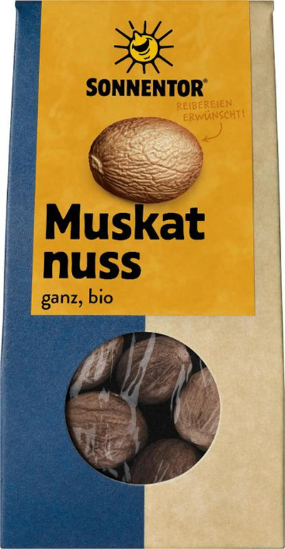 Produktfoto zu Gewürz, Muskatnüsse, ganz, 25g