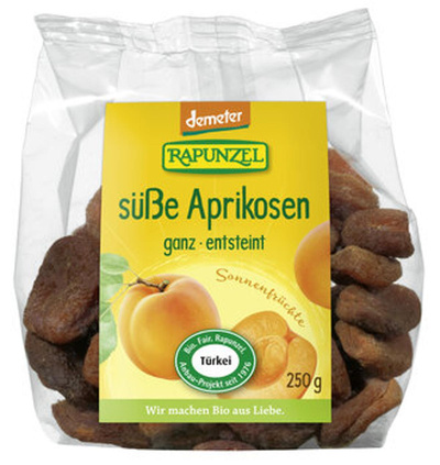 Produktfoto zu Aprikosen süß ganz, 250g