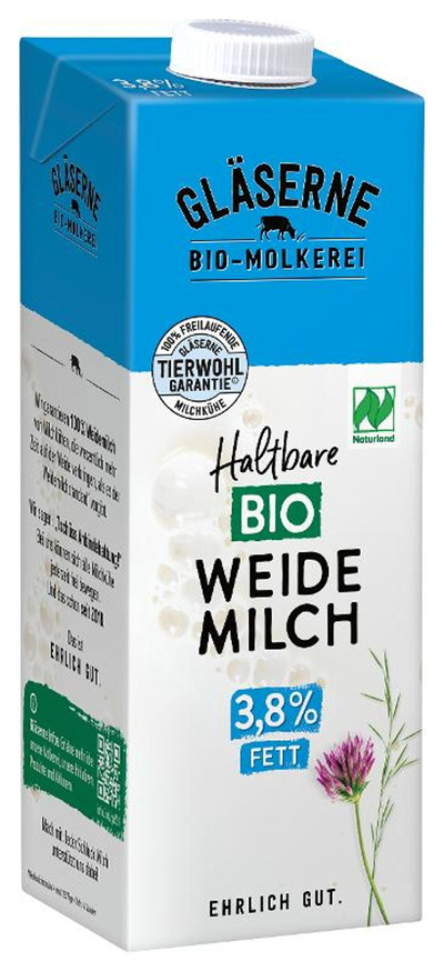 Produktfoto zu H-Weidemilch 3,8%, Tetra