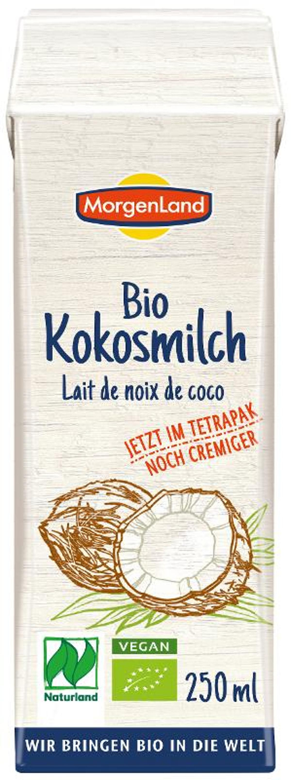 Produktfoto zu Kokosmilch extra Tetrapak, 250 ml