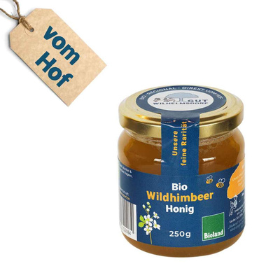 Produktfoto zu Wildhimbeerhonig, 250g, vom Hof