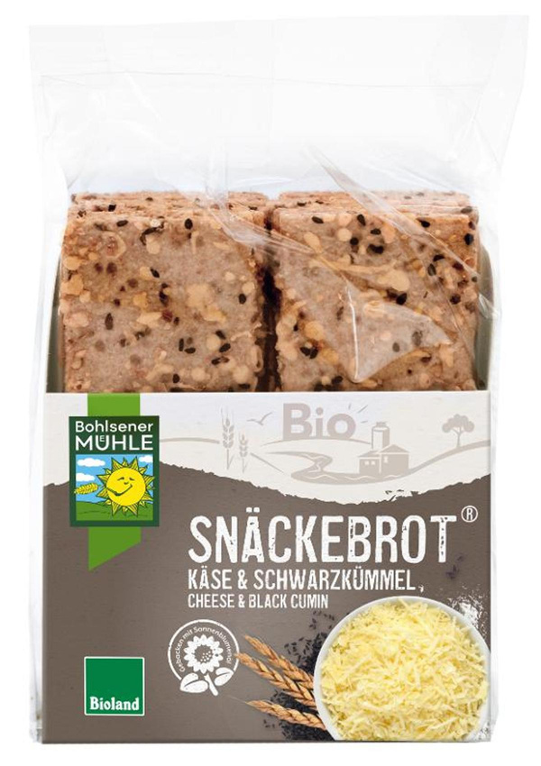 Produktfoto zu Snäckebrot Schwarzkümmel Käse