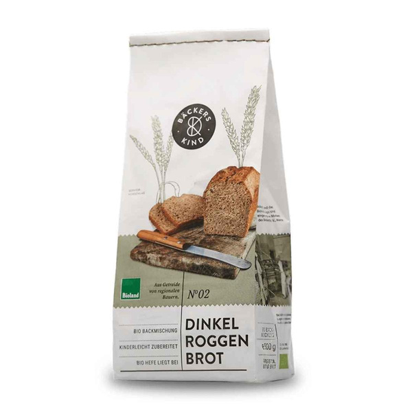 Produktfoto zu Backmischung 02 Dinkel-Roggen-Brot