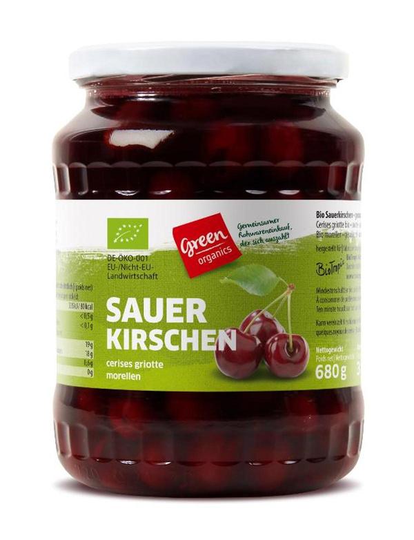 Produktfoto zu Sauerkirschen im Glas, green