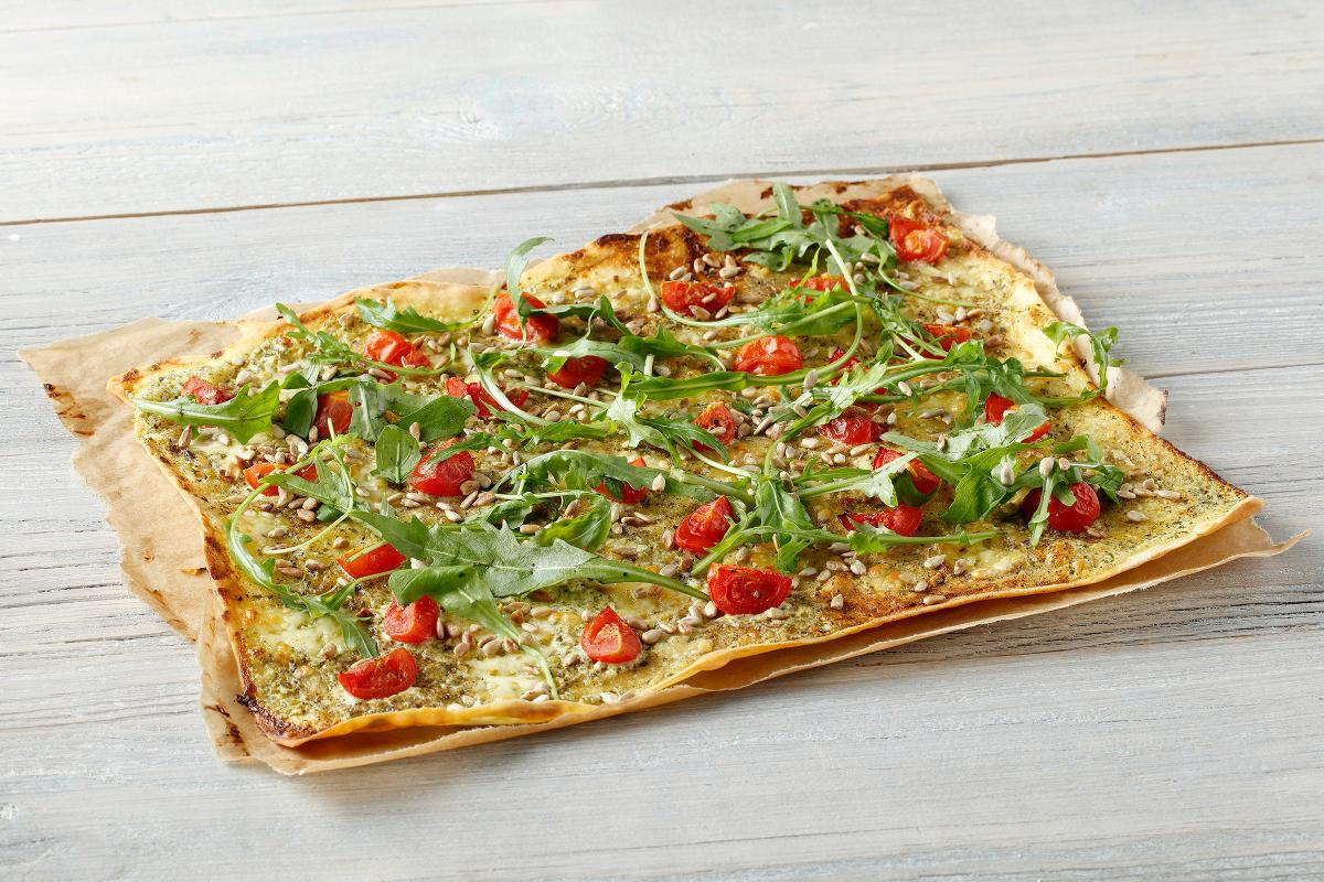 Flammkuchen mit Rucola