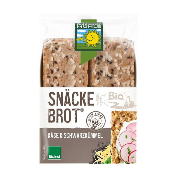 Produktfoto zu Snäckebrot Schwarzkümmel Käse