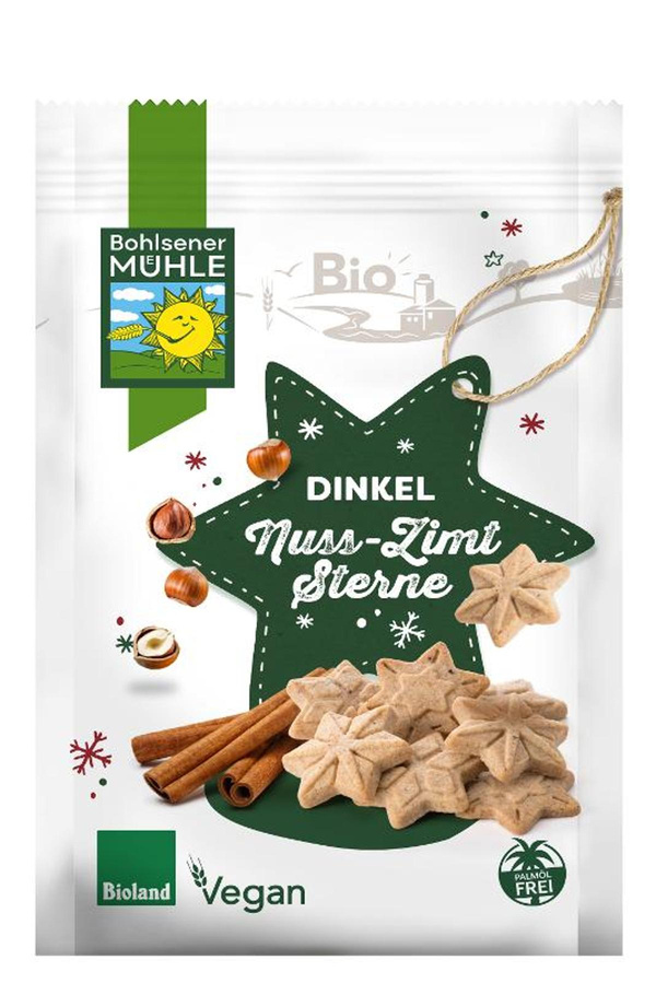 Produktfoto zu Dinkel Nuss Zimt Sterne BOL